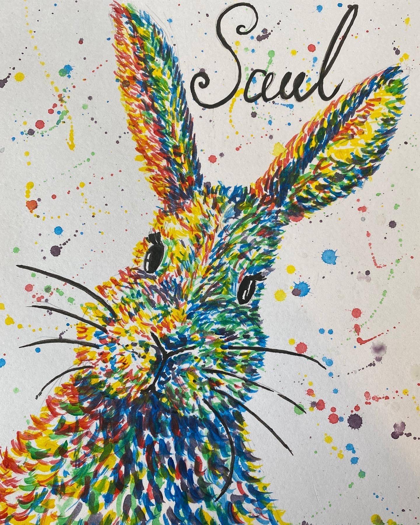 A colourful Bunny Rabbit for Saul